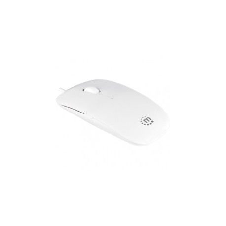 MOUSE RATON SILHOUETTE OPTICO USB 1000 DPI BLANCO