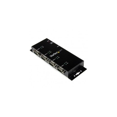 HUB CONCENTRADOR USB A SERIAL RS232 DB9 DE 4 PUERTOS DE RIEL DIN