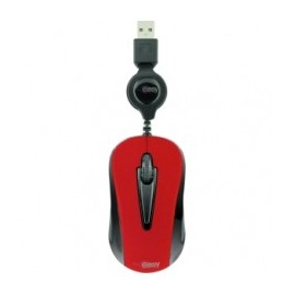 MINI MOUSE OPTICO RETRACTIL ROJO