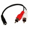 CABLE ADAPTADOR 15CM DE AUDIO