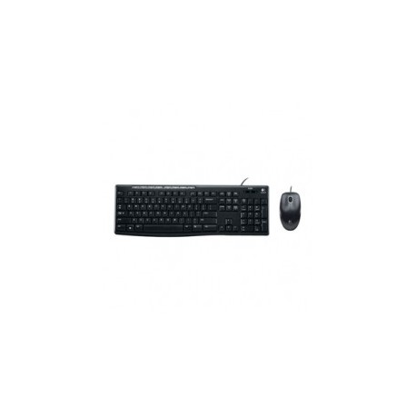 TECLADO MOUSE LOGITECH MK200 NEGRO PC USB