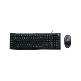 TECLADO MOUSE LOGITECH MK200 NEGRO PC USB