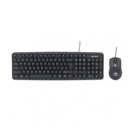 KIT TECLADO Y MOUSE ALAMBRICO OPTICO CONEXION USB ESP