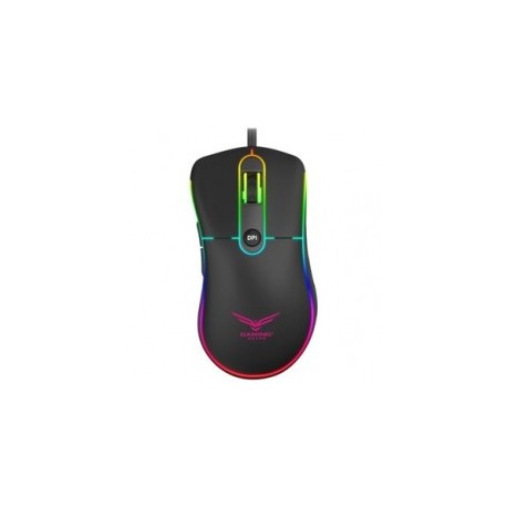 MOUSE GAMER OPTICO NACEB NEGRO 4 BOTONES RETROILUMINADO DPI  1000