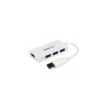 CONCENTRADOR HUB USB 3 0 4 PUERTOS PARA LAPTOP BLANCO