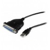 CABLE 1 8M ADAPTADOR IMPRESORA PARALELO DB25 HEMBRA A USB A MACHO