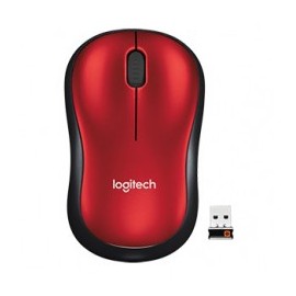 MOUSE LOGITECH M185 INALAMBRICO ROJO