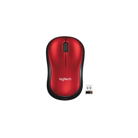 MOUSE LOGITECH M185 INALAMBRICO ROJO