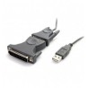 CABLE ADAPTADOR DE 0 9M USB A SERIAL SERIE DB9 DB25 RS232