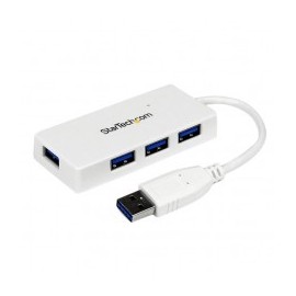 CONCENTRADOR HUB USB 3 0 4 PUERTOS PARA LAPTOP BLANCO