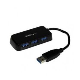 CONCENTRADOR HUB USB 3 0 4 PUERTOS PARA LAPTOP NEGRO