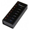 CONCENTRADOR USB 3 0 7 PUERTOS HUB CAJA METALICA DE PARED