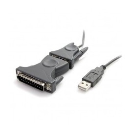 CABLE ADAPTADOR DE 0 9M USB A SERIAL SERIE DB9 DB25 RS232