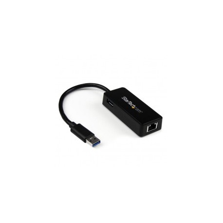 TARJETA ETHERNET 1 PUERTO RJ45 EXTERNA USB 3 0 CON USB NEGRO