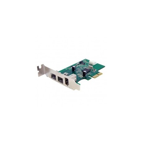 ADAPTADOR TARJETA PCI EXPRESS FIREWIRE PERFIL BAJO 3 PUERTOS