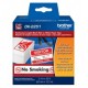 CINTA BLANCA CONTINUA IMPRESION NEGRO Y ROJO 62MM X 15 2M