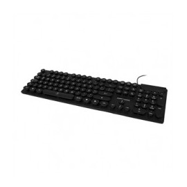 TECLADO ALAMBRICO USB - BLACK ROUND