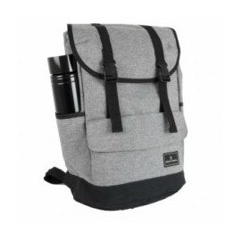 MOCHILA ESCOLAR GRIS NOVA