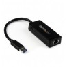 TARJETA ETHERNET 1 PUERTO RJ45 EXTERNA USB 3 0 CON USB NEGRO