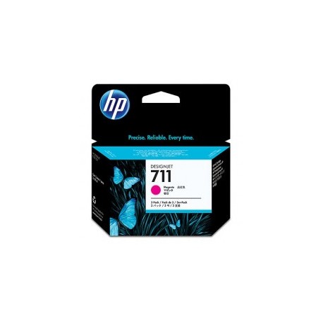 HP 711 MAGENTA 3-PACK 29ML TINTA AMPLIO FORMATO CZ135A