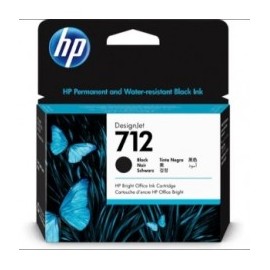 HP 712 NEGRO 80ML TINTA AMPLIO FORMATO 3ED71A