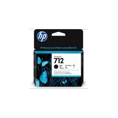 HP 712 NEGRO 80ML TINTA AMPLIO FORMATO 3ED71A