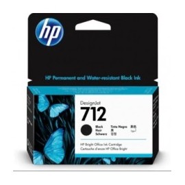 HP 712 NEGRO 38ML TINTA AMPLIO FORMATO 3ED70A