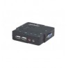 SWITCH KVM 2 PTOS USB Y 2PTOS VGA 3 5MM 1600X900 CON JUEGO CABLES