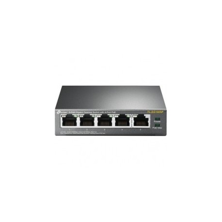 SWITCH ESCRITORIO DE 5 PTOS GIGABIT CON 4 PUERTOS POE  SIN ADM