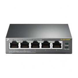 SWITCH ESCRITORIO DE 5 PTOS GIGABIT CON 4 PUERTOS POE  SIN ADM