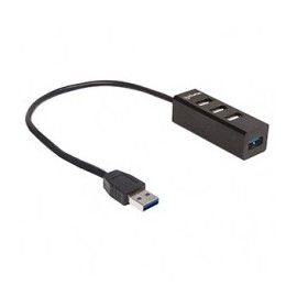 HUB USB V2 0  3 PTOS Y V3 0 1 PTO SIN FUENTE