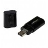 TARJETA DE SONIDO ESTEREO USB EXTERNA ADAPTADOR CONVERSOR NEGR
