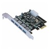 TARJETA PCI EXPRESS USB 3 0 4 PUERTOS BRACKET LARGO ESTANDAR