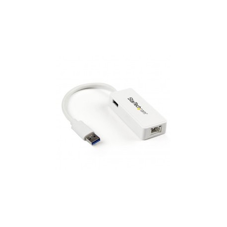 TARJETA ETHERNET 1 PUERTO RJ45 EXTERNA USB 3 0 CON HUB BLANCO