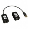EXTENSOR 1 PUERTO USB SOBRE CAT5 6 TRANSMISOR RECEPTOR 45M