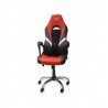 SILLA GAMER TITAN ROJO SEMI REC LINABLE SOP METALICO BRAZO ACOJINAD