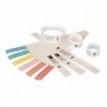 WRISTBAND  POLYPROPYLENE  1X11I N  25 4X279 4MM   DIRECT ROJO