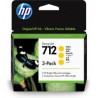 HP 712 AMARILLO 29ML 3-PACK TINTA AMPLIO FORMATO 3ED79A