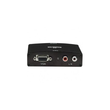 ADAPTADOR CONVERTIDOR VGAHD15 A HDMI 1080P AUDIO RCA