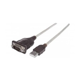 CABLE ADAPTADOR CONVERTIDOR USB A SERIAL DB9 RS232 45CM M-M