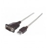 CABLE ADAPTADOR CONVERTIDOR USB A SERIAL DB9 RS232 45CM M-M