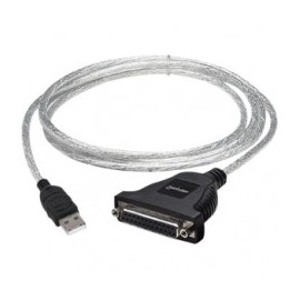 CABLE ADAPTADOR CONVERTIDOR USB A PARALELO DB25 1 8M IMPRESORA