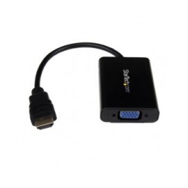 CONVERTIDOR ADAPTADOR HDMI A VGA HD15 CON AUDIO 1920X1200