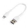 CABLE USB A LIGHTNING BLANCO