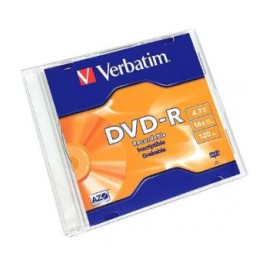 DVD-R 16X 4 7GB 120MIN GRABABLE CASE SLIM INDIVIDUAL VERBATIM