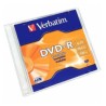 DVD-R 16X 4 7GB 120MIN GRABABLE CASE SLIM INDIVIDUAL VERBATIM