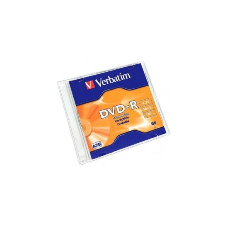 DVD-R 16X 4 7GB 120MIN GRABABLE CASE SLIM INDIVIDUAL VERBATIM