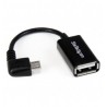CABLE ADAPTADOR MICROUSB A USB OTG 12CM ACODADO MACHO HEMBRA
