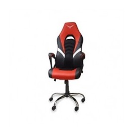 SILLA GAMER TITAN ROJO SEMI REC LINABLE SOP METALICO BRAZO ACOJINAD