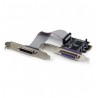TARJETA PCI EXPRESS PARALELO 2 PUERTOS DB25 1284 SPP EPP ECP PC E